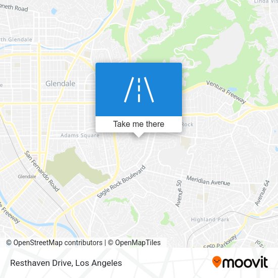 Resthaven Drive map
