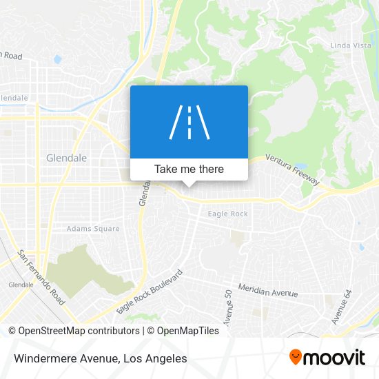 Mapa de Windermere Avenue