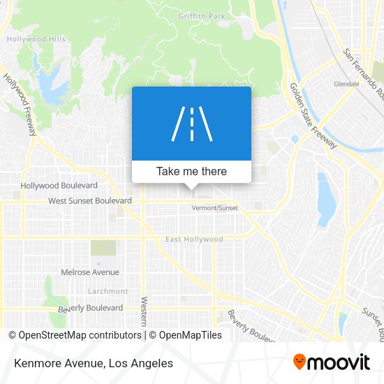 Mapa de Kenmore Avenue