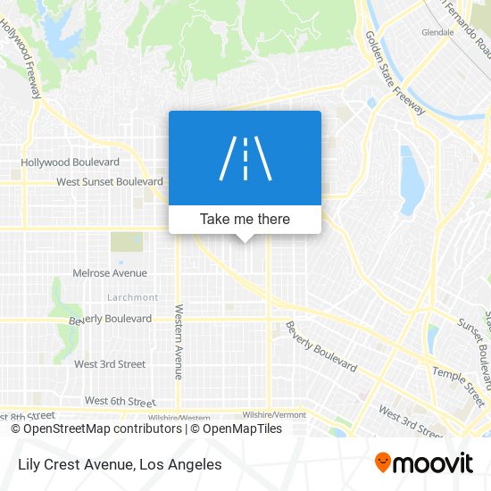 Lily Crest Avenue map