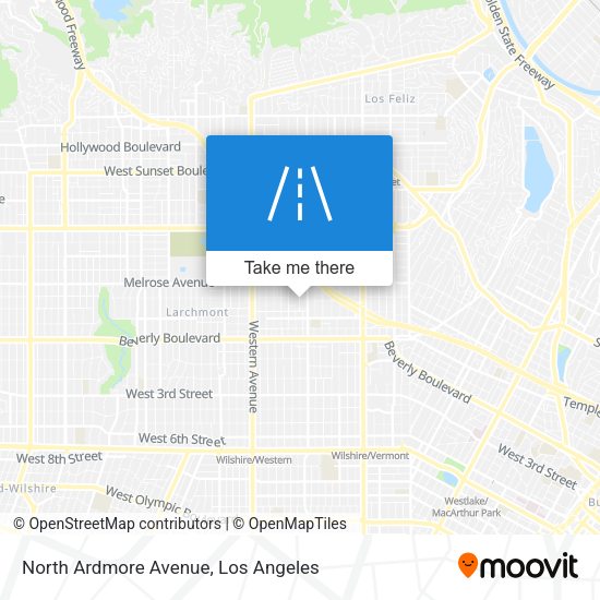 North Ardmore Avenue map