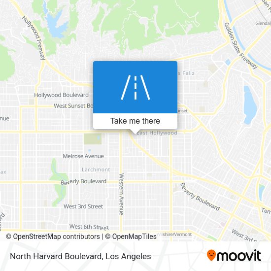 Mapa de North Harvard Boulevard