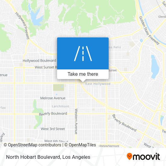 Mapa de North Hobart Boulevard