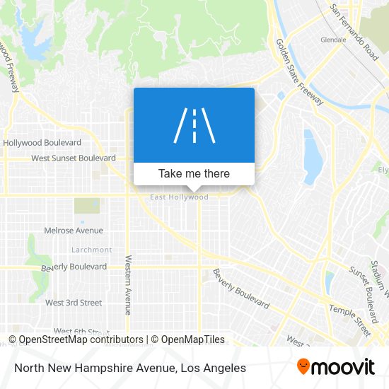Mapa de North New Hampshire Avenue