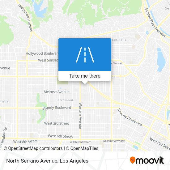 Mapa de North Serrano Avenue
