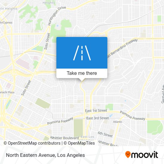 North Eastern Avenue map