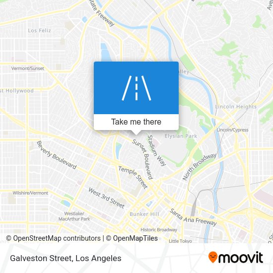 Galveston Street map