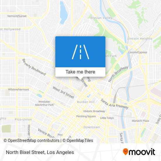 North Bixel Street map