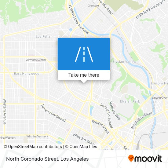 North Coronado Street map