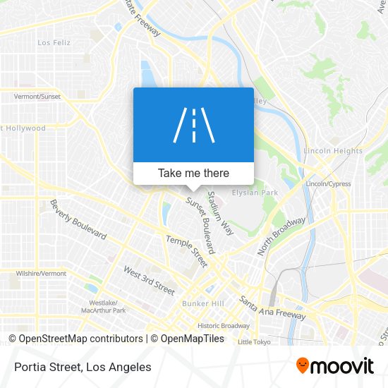 Portia Street map