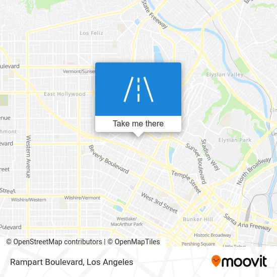 Rampart Boulevard map