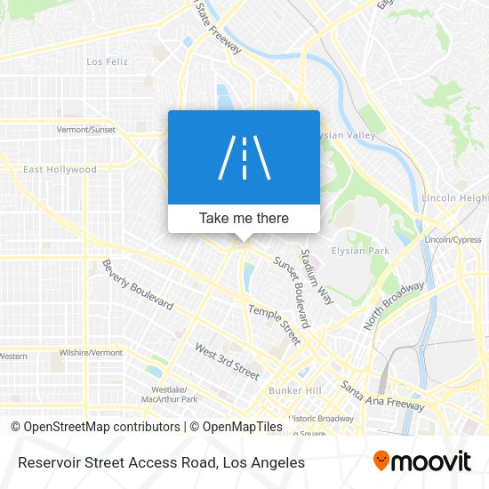 Mapa de Reservoir Street Access Road