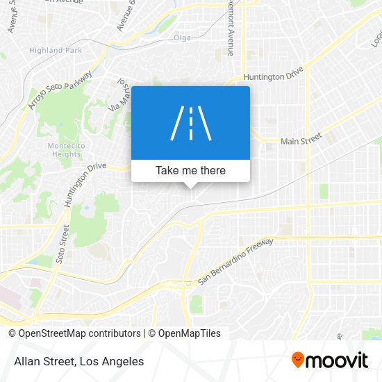 Mapa de Allan Street