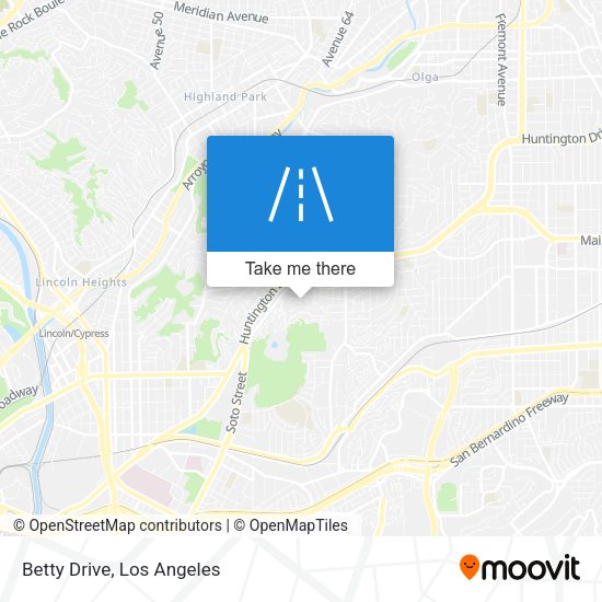 Mapa de Betty Drive