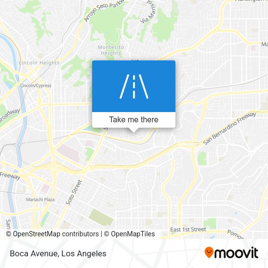 Boca Avenue map