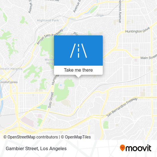 Mapa de Gambier Street