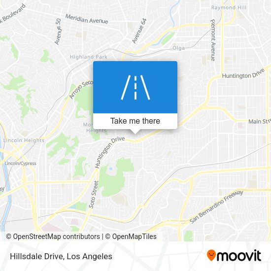 Hillsdale Drive map