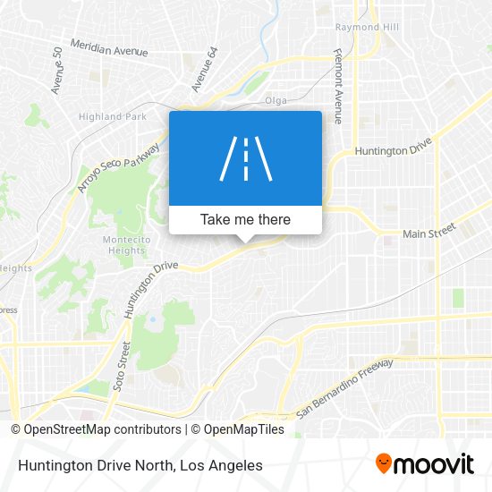 Huntington Drive North map