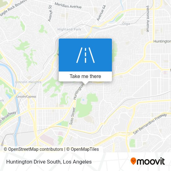 Mapa de Huntington Drive South