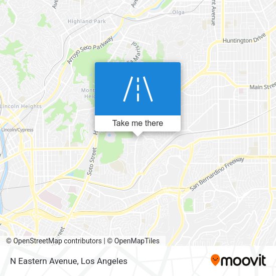 Mapa de N Eastern Avenue
