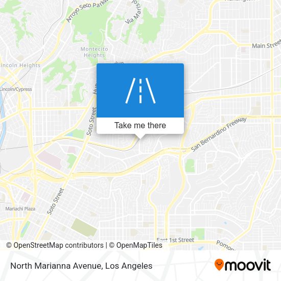 North Marianna Avenue map