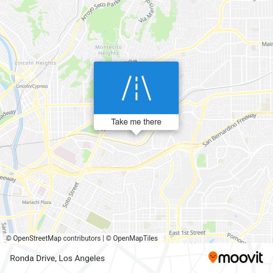 Ronda Drive map