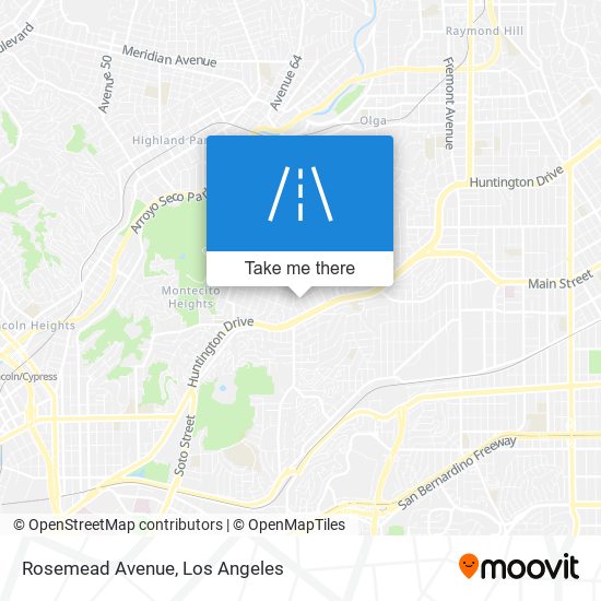 Mapa de Rosemead Avenue