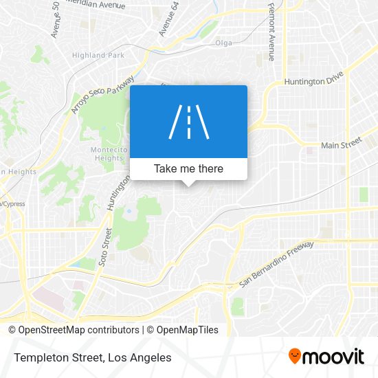 Templeton Street map