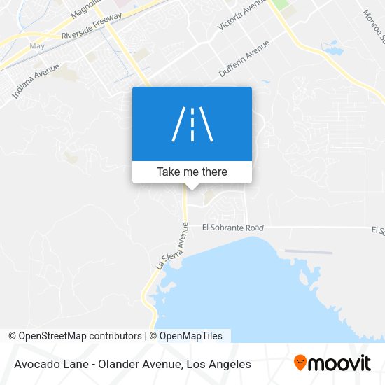 Mapa de Avocado Lane - Olander Avenue