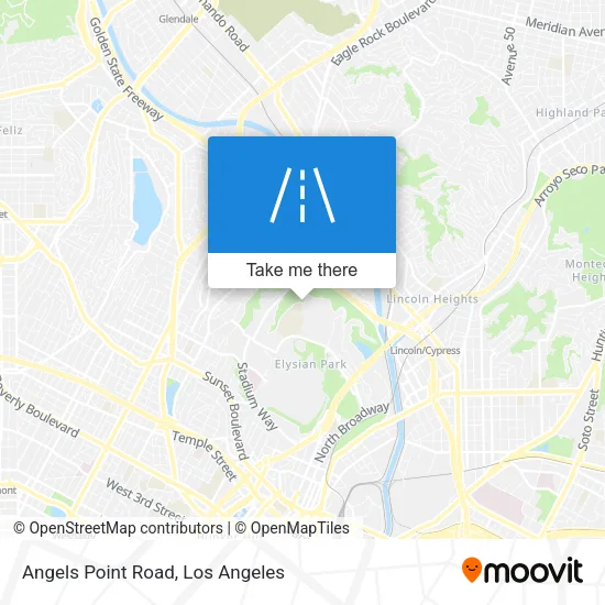 Angels Point Road map