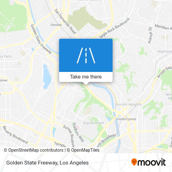 Golden State Freeway map