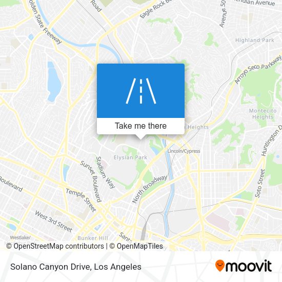 Solano Canyon Drive map
