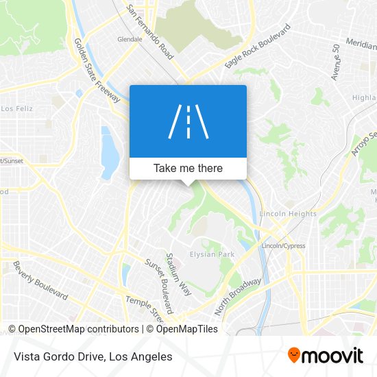 Vista Gordo Drive map