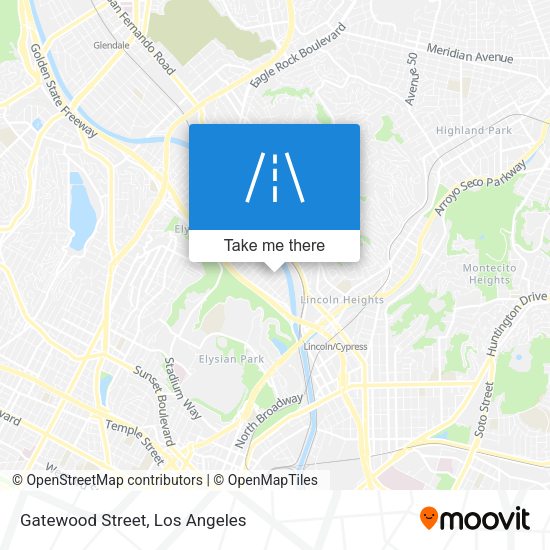Gatewood Street map
