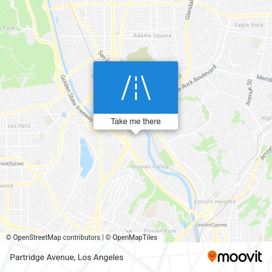 Partridge Avenue map