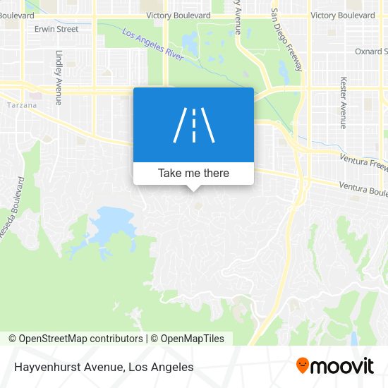 Hayvenhurst Avenue map