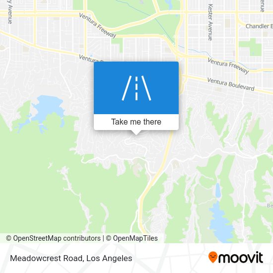 Meadowcrest Road map