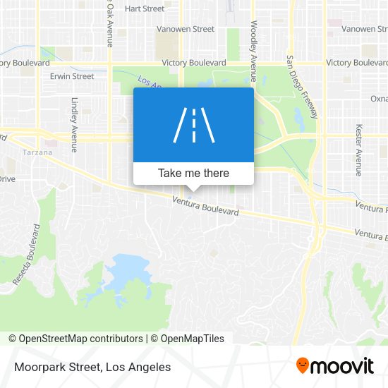 Moorpark Street map