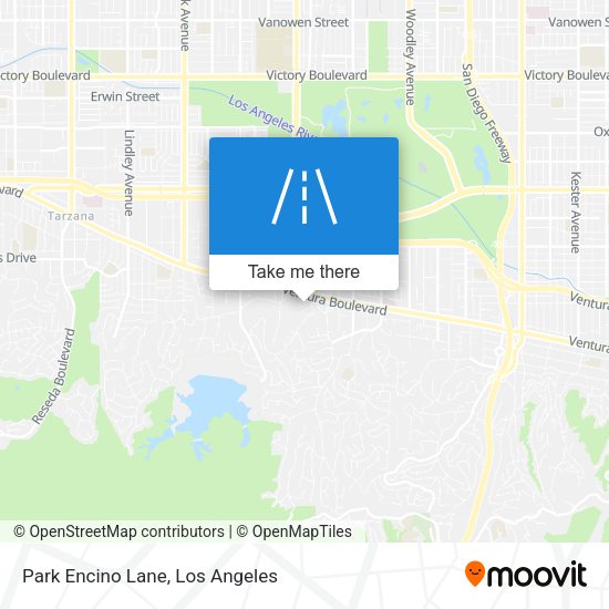 Mapa de Park Encino Lane