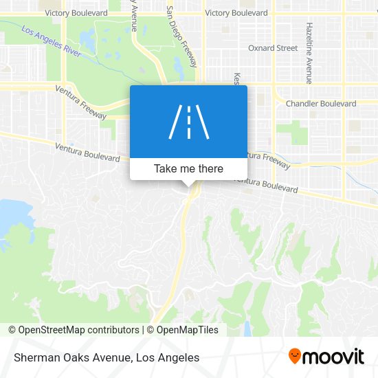 Sherman Oaks Avenue map