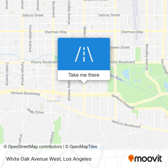 White Oak Avenue West map