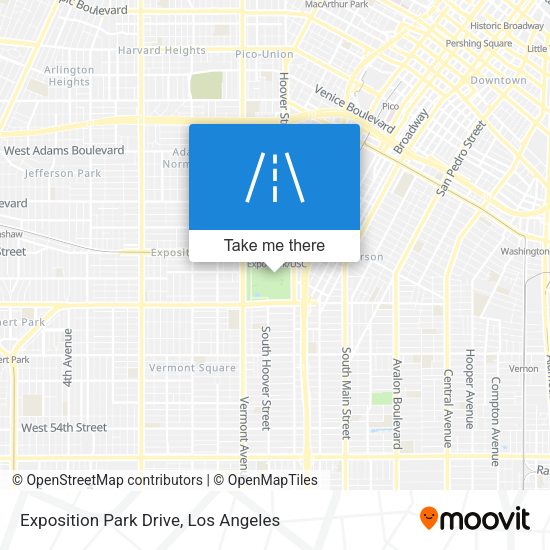 Exposition Park Drive map
