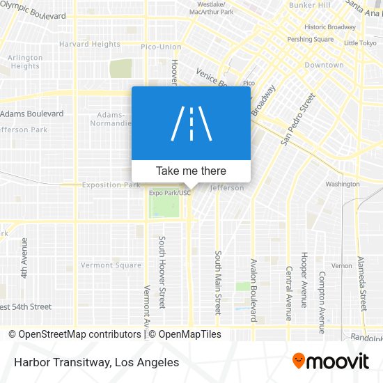Mapa de Harbor Transitway