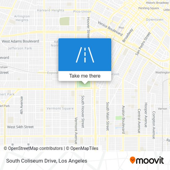South Coliseum Drive map