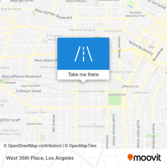 Mapa de West 36th Place