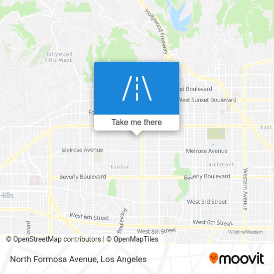 Mapa de North Formosa Avenue