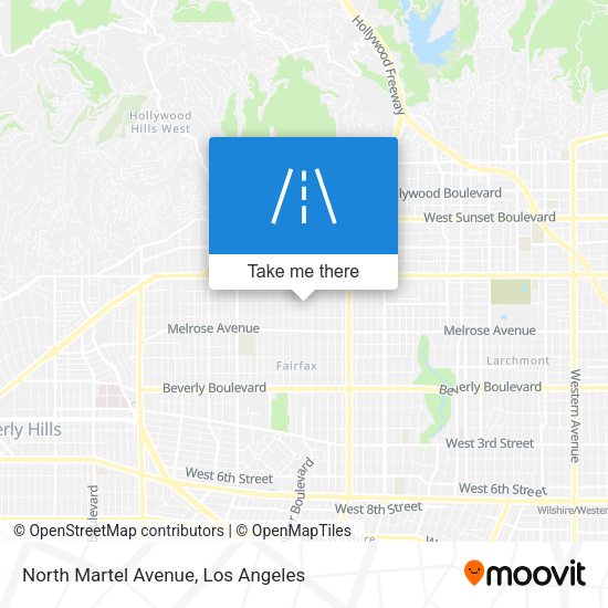 North Martel Avenue map