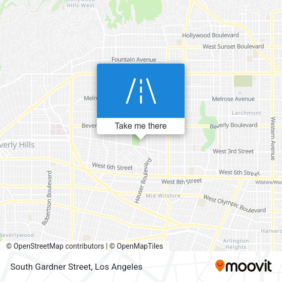 South Gardner Street map