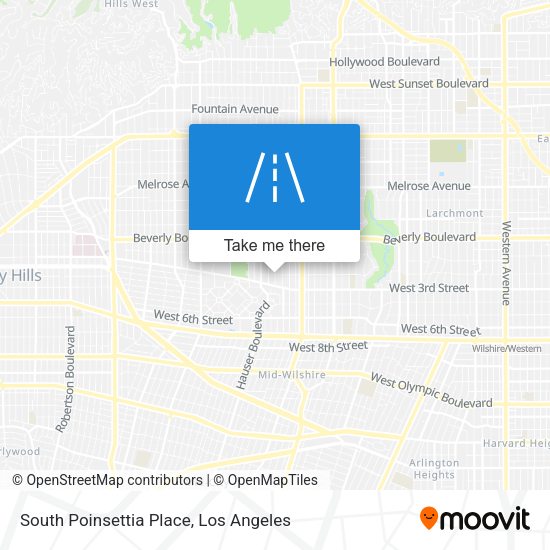 Mapa de South Poinsettia Place