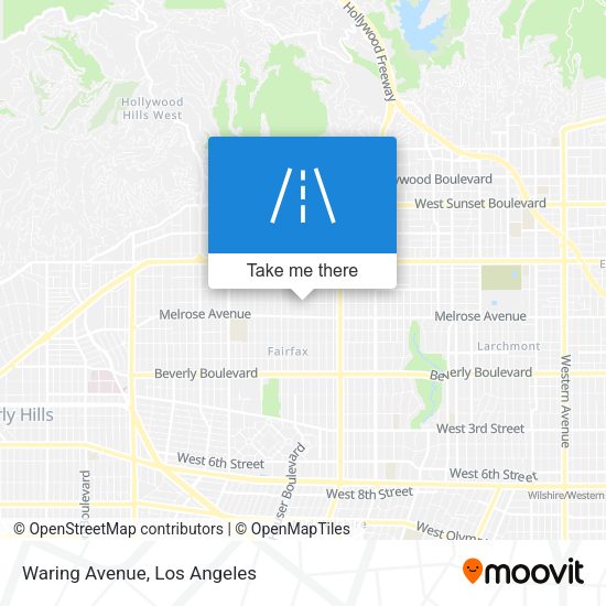 Mapa de Waring Avenue